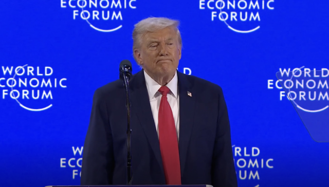 Trump en el Foro Económico de Davos.